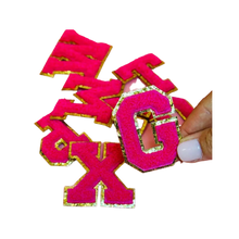 Load image into Gallery viewer, Hot Pink Chenille Varsity Letter