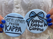 Load image into Gallery viewer, Kappa Kappa Gamma Sorority Game Day Button Mom Button