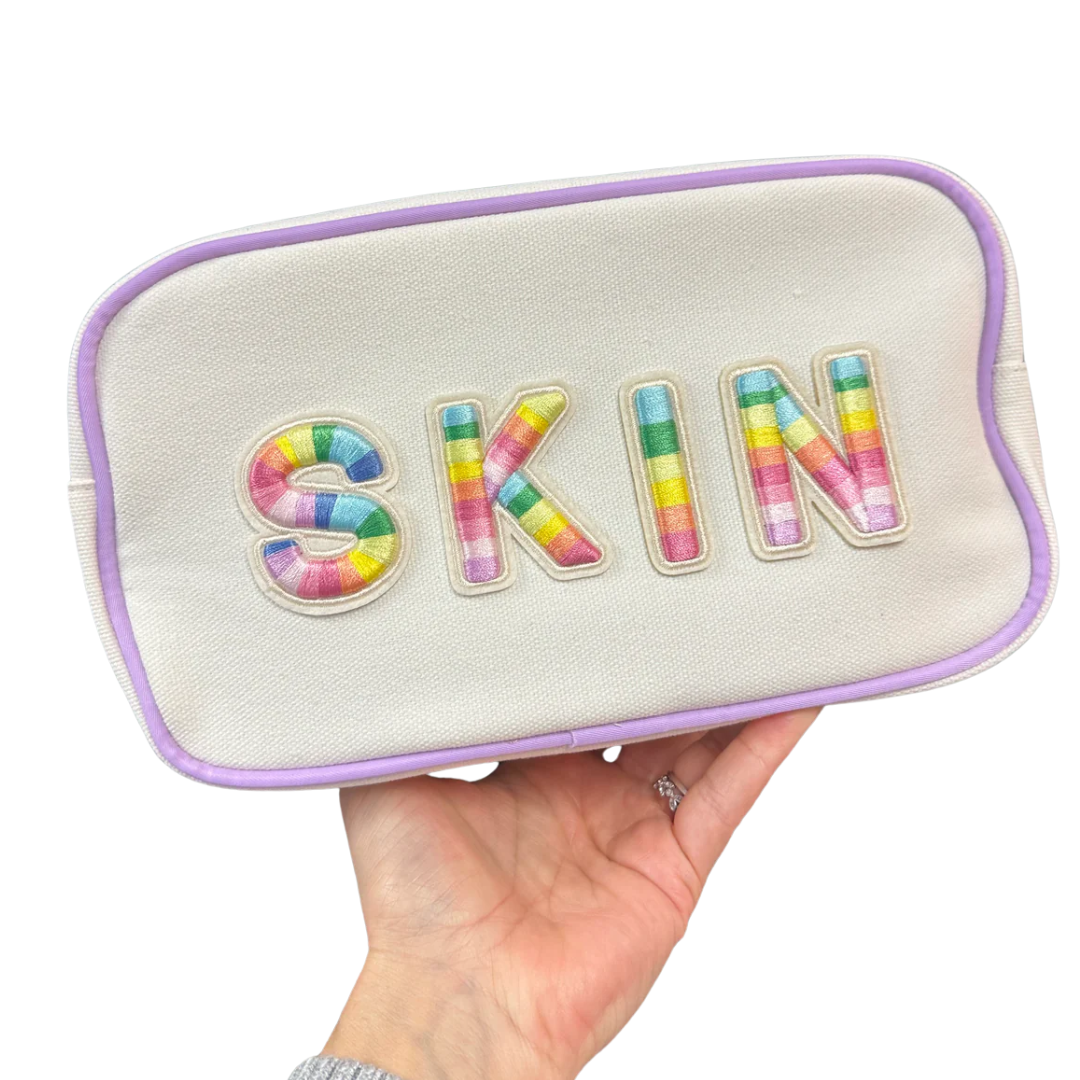 Canvas Cosmetic Bag ~ Large