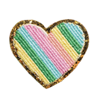 Rainbow Heart Patches