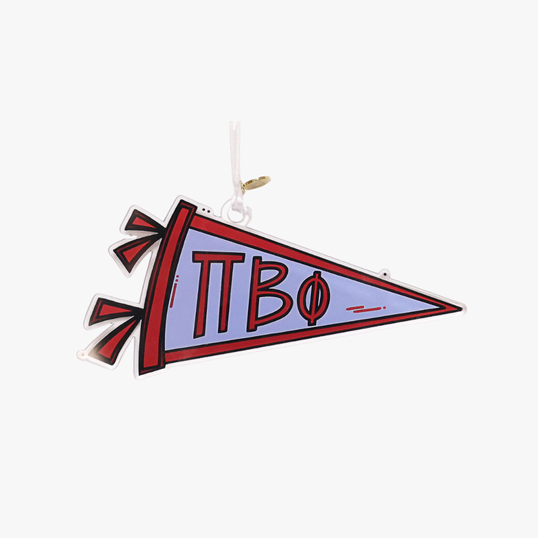 Pi Beta Phi Acrylic Pennant Ornament