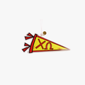 Chi Omega Acrylic Pennant Ornament