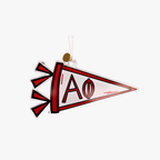 Alpha Phi Acrylic Pennant Ornament