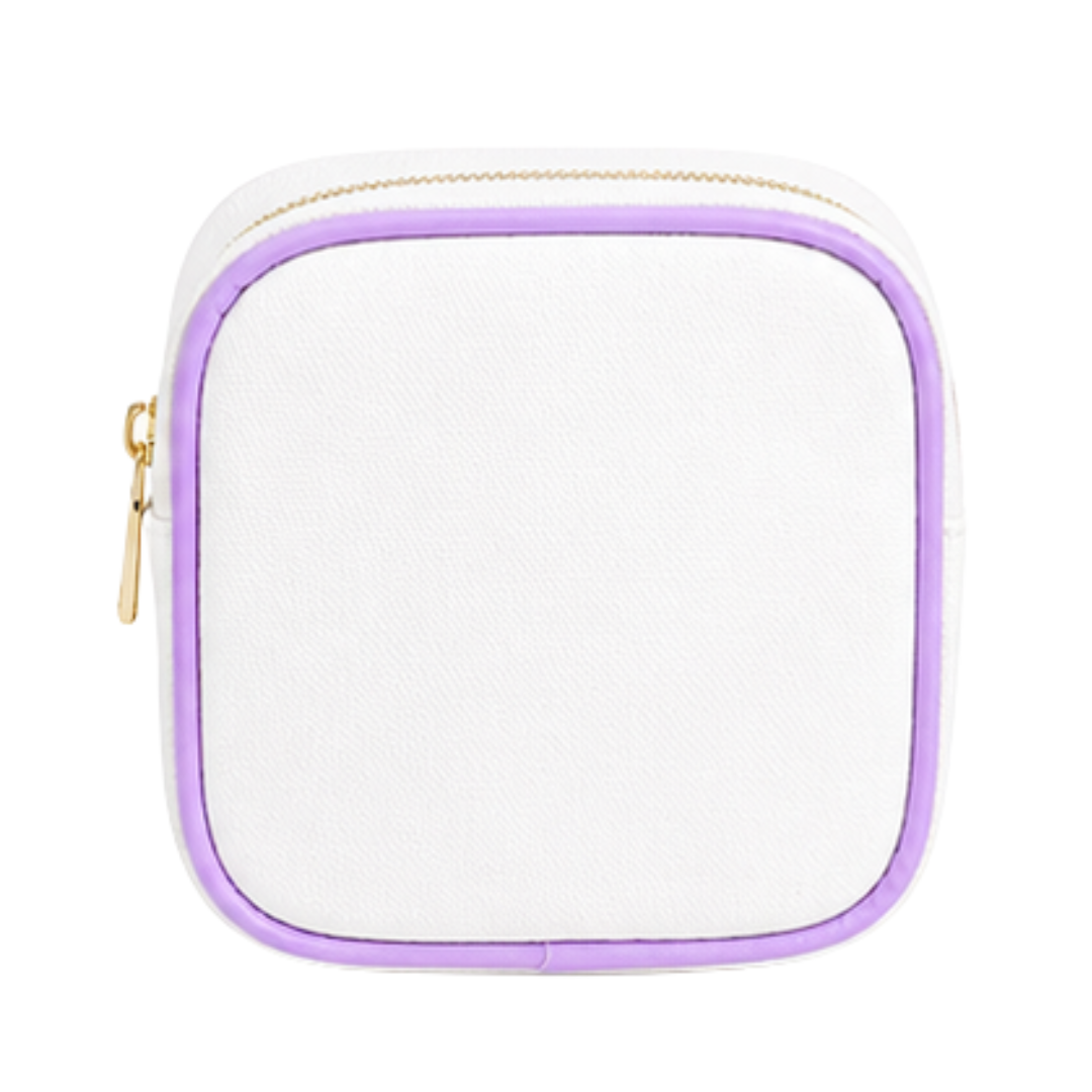 Customized Canvas Cosmetic Bag – Lilac