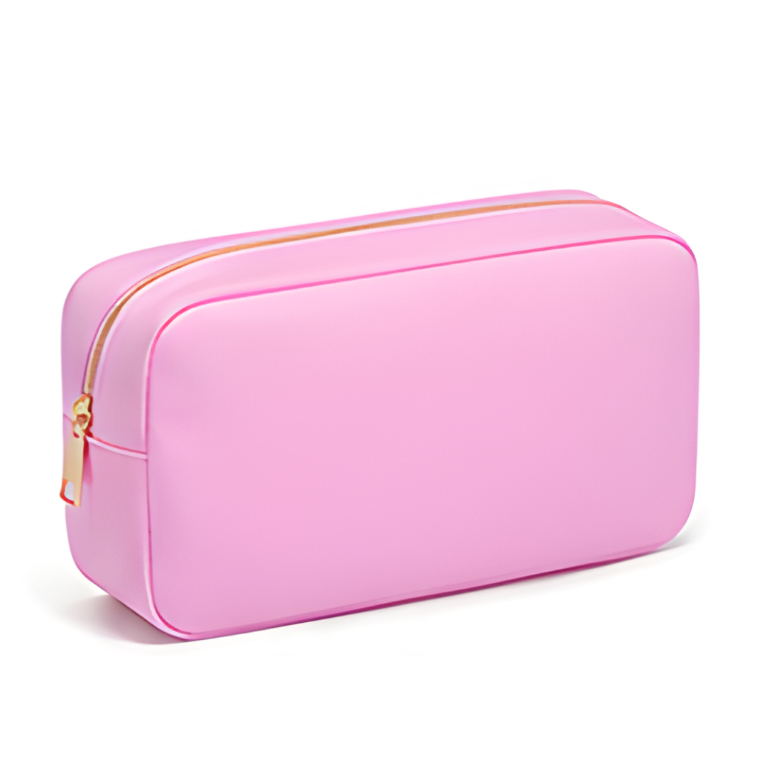 Customized Nylon Cosmetic Bag – Light Pink