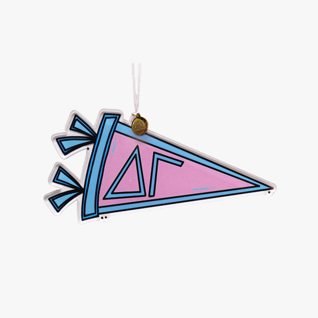 Delta Gamma Acrylic Pennant Ornament