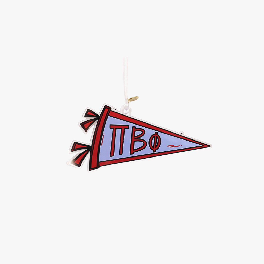Pi Beta Phi Acrylic Pennant Ornament