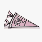 Alpha Phi - Acrylic Pennant Ornament