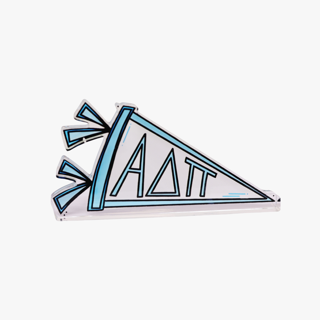 Alpha Delta Pi Acrylic Pennant Ornament
