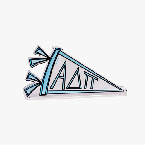 Alpha Delta Pi Acrylic Pennant Ornament