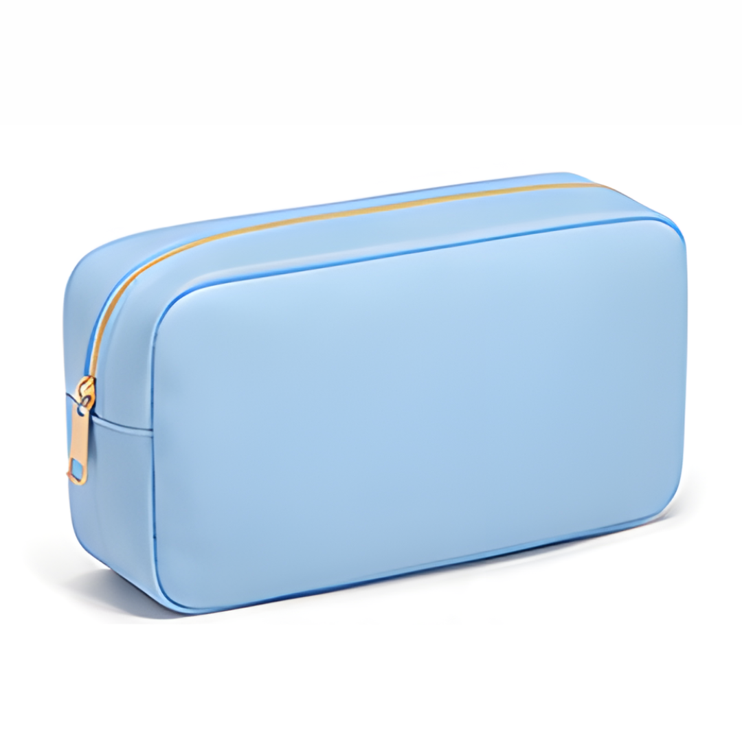 Customized Nylon Cosmetic Bag – Ice Blue
