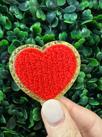Mini Heart Chenille Patch