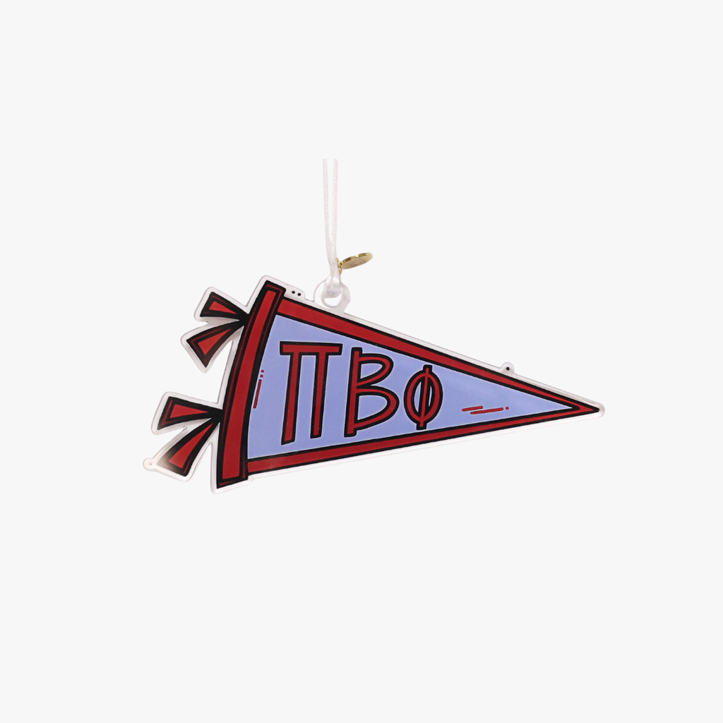 Pi Beta Phi Acrylic Pennant Ornament