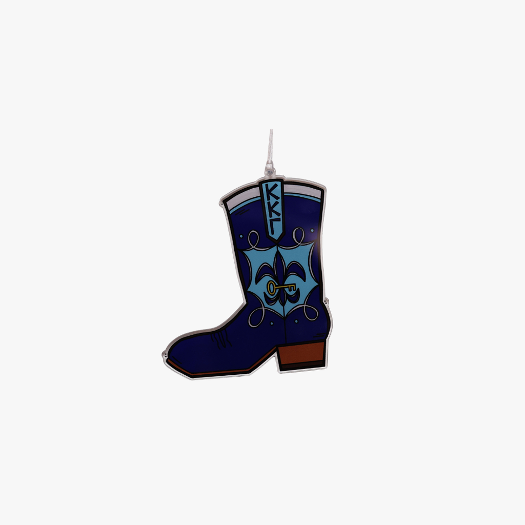 Kappa Kappa Gamma Acrylic Boot Ornament