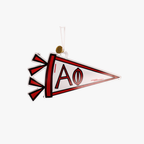Alpha Phi Acrylic Pennant Ornament