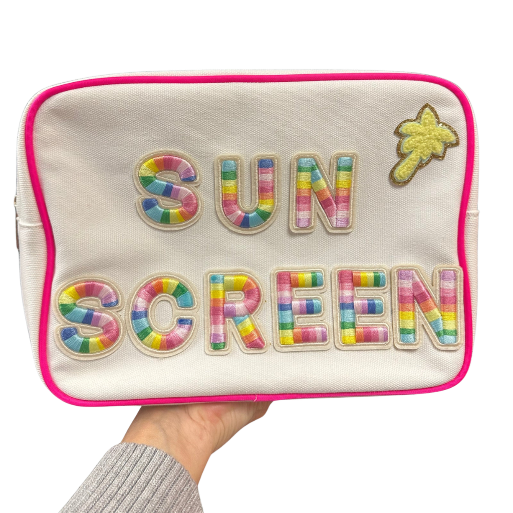 Canvas Cosmetic Bag ~ Large