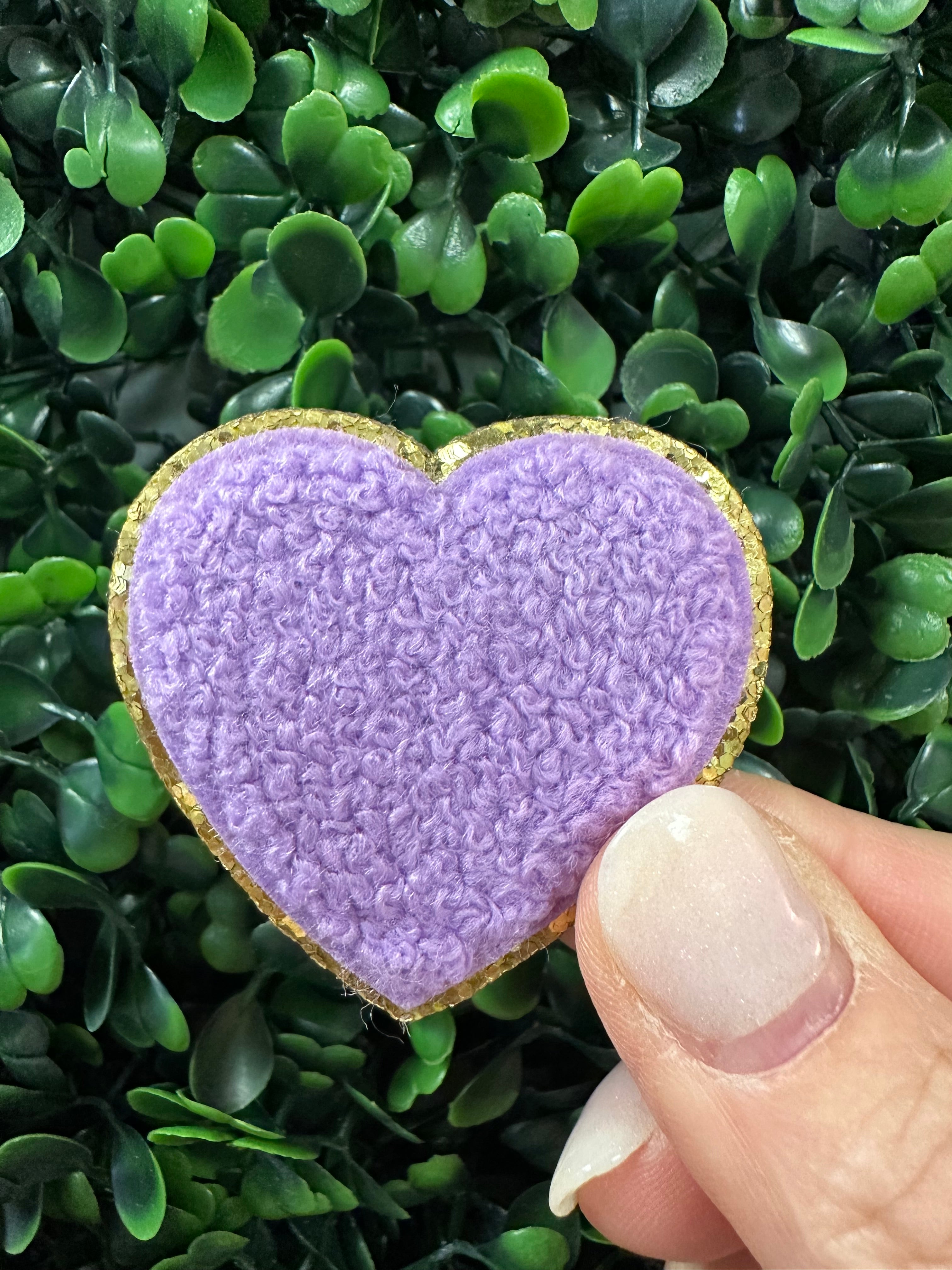 Mini Heart Chenille Patch