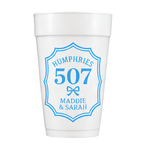 Custom Dorm Cups Styrofoam set of 100