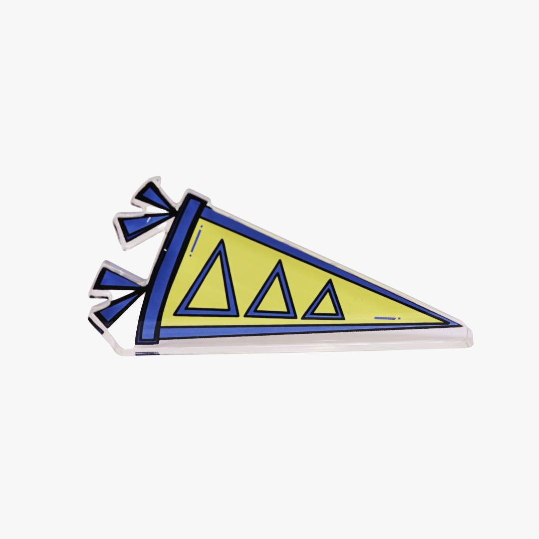 Delta Delta Delta Acrylic Pennant Ornament