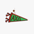 Alpha Chi Omega Acrylic Pennant Ornament