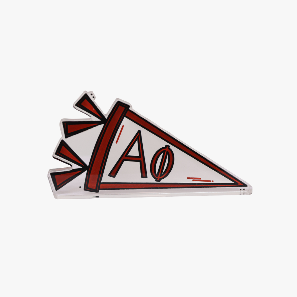 Alpha Phi Acrylic Pennant Ornament