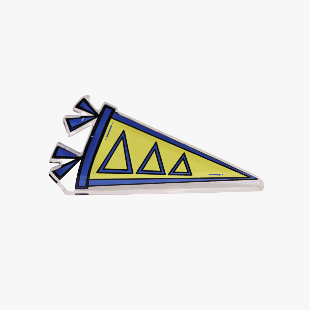 Delta Delta Delta Acrylic Pennant Ornament