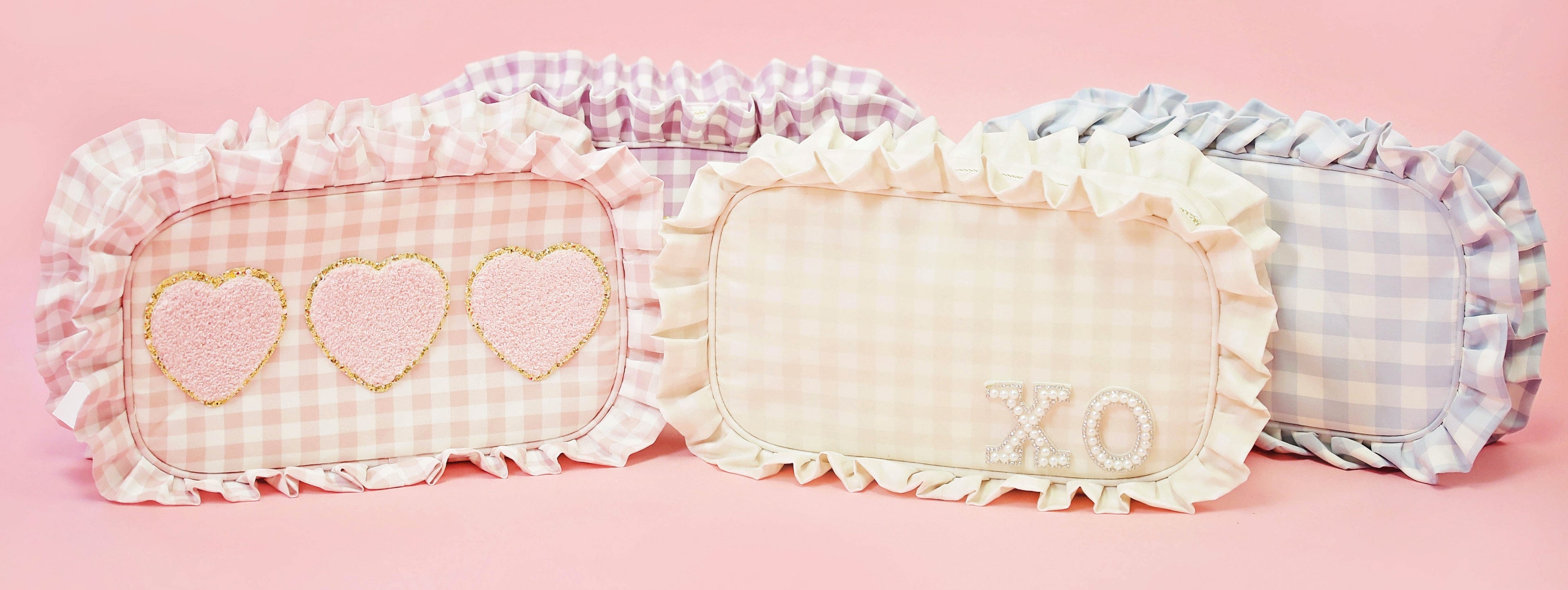 Ruffle Cosmetic Bag