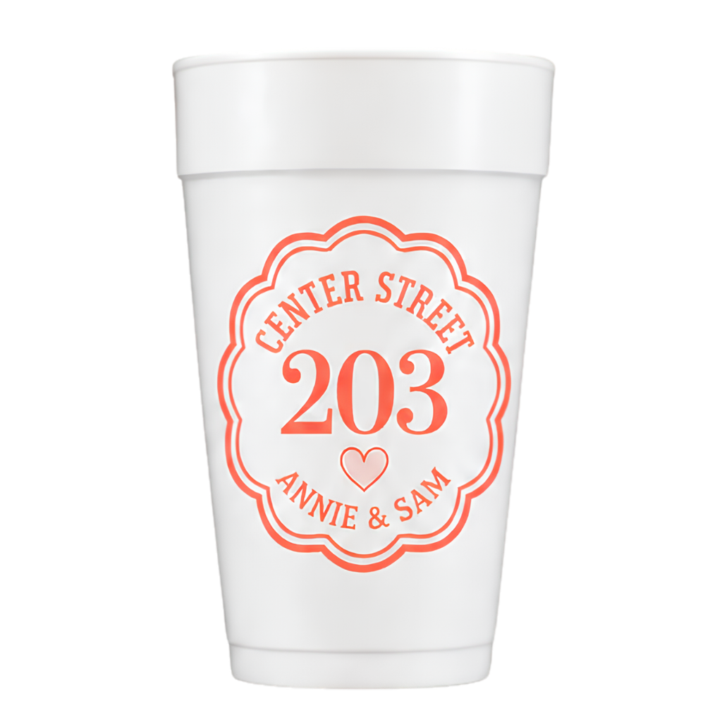 Custom Dorm Cups Styrofoam set of 100