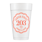 Custom Dorm Cups Styrofoam set of 100