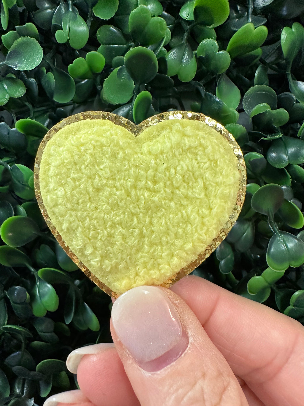 Mini Heart Chenille Patch