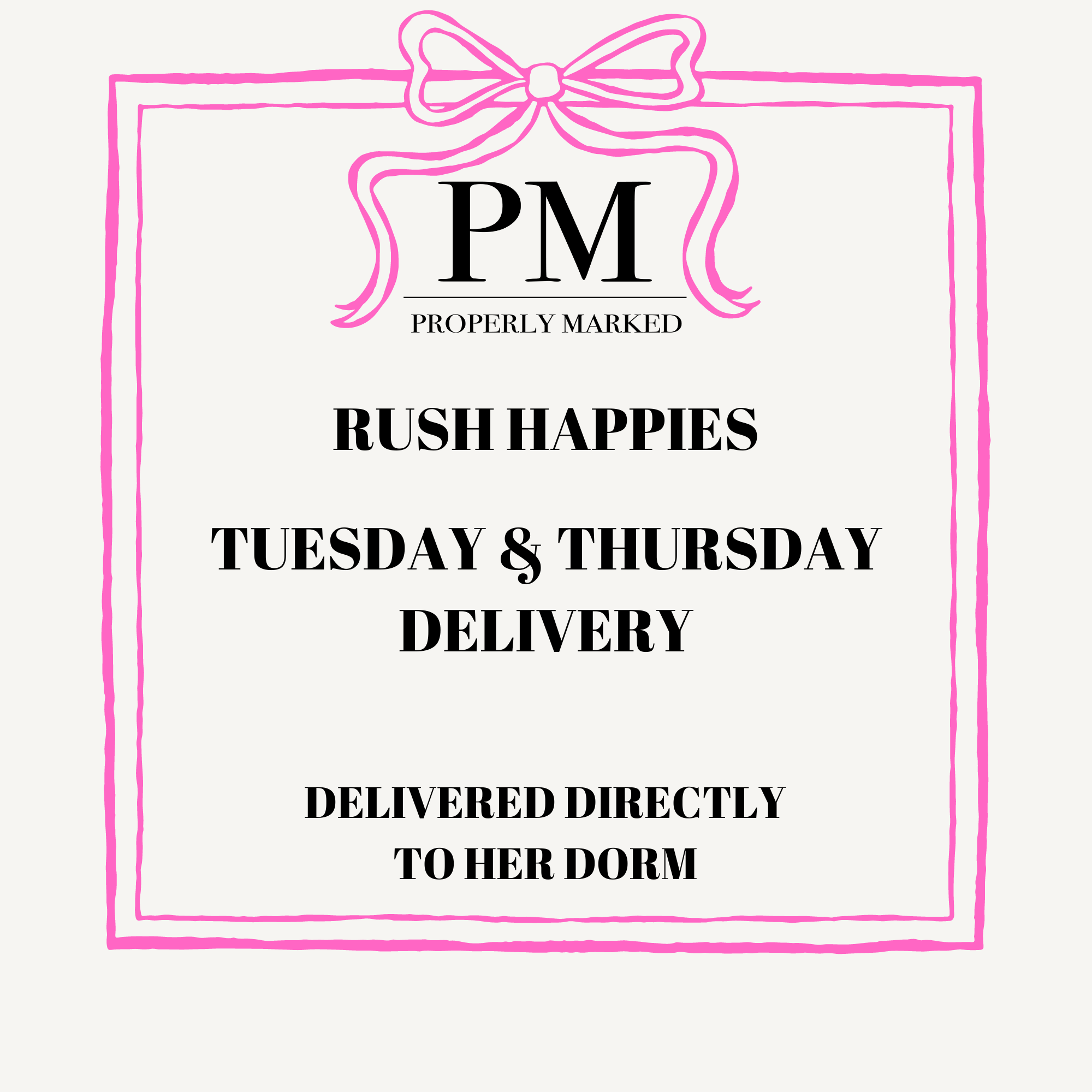 RUSH HAPPIES {Tuesday & Thursday}