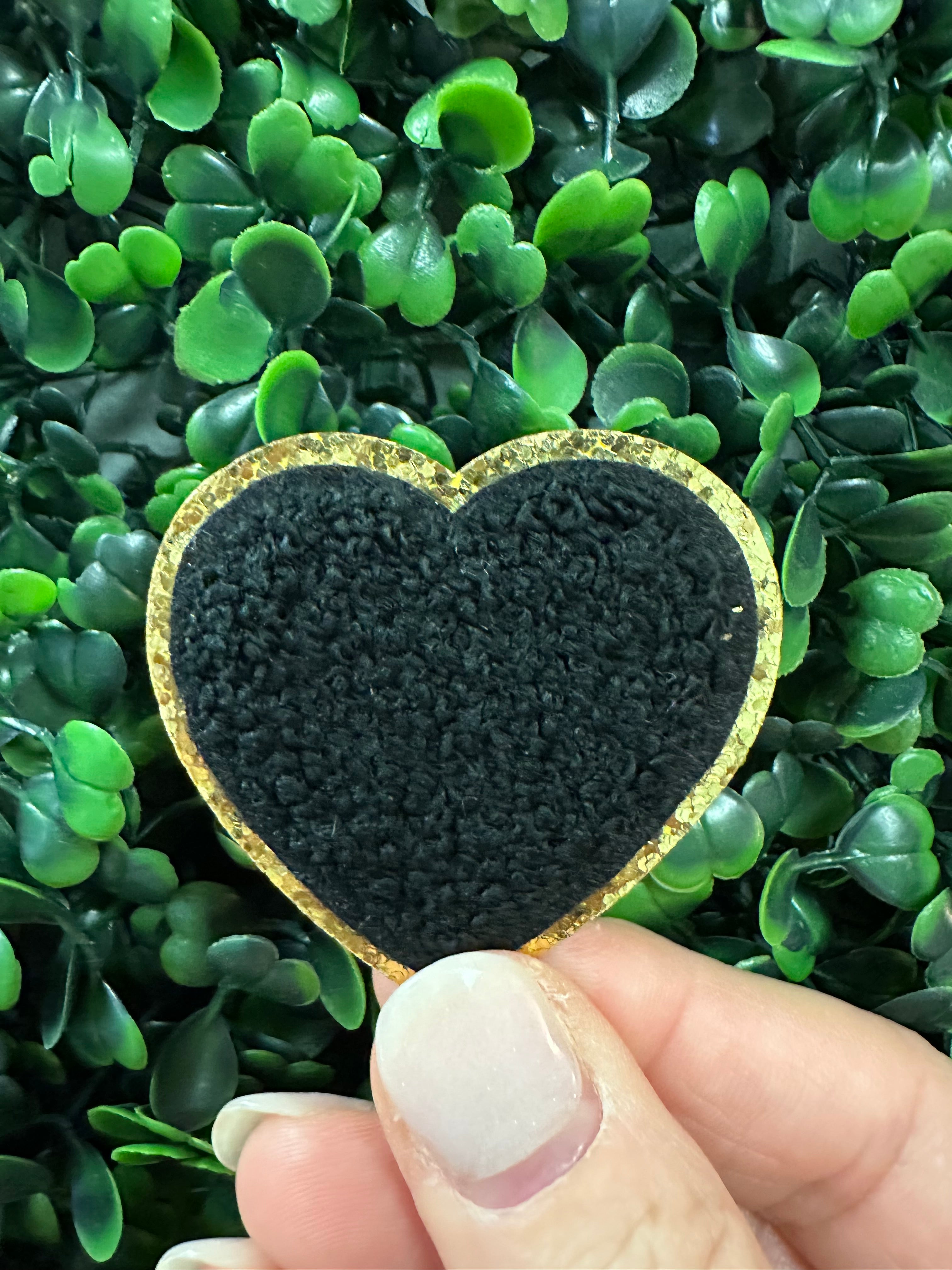 Mini Heart Chenille Patch