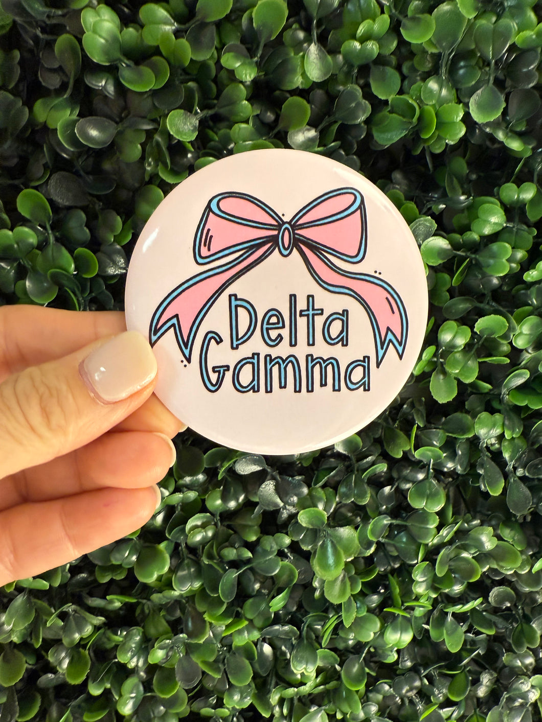 Delta Gamma Sorority Game Day Button Mom Button