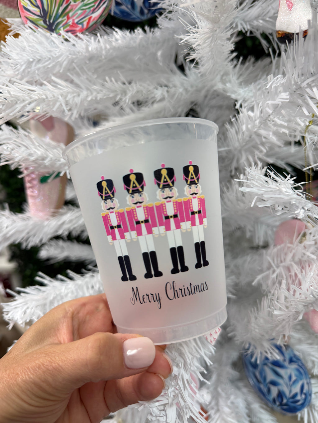 Christmas Holiday Frost Flex Cup set of 8