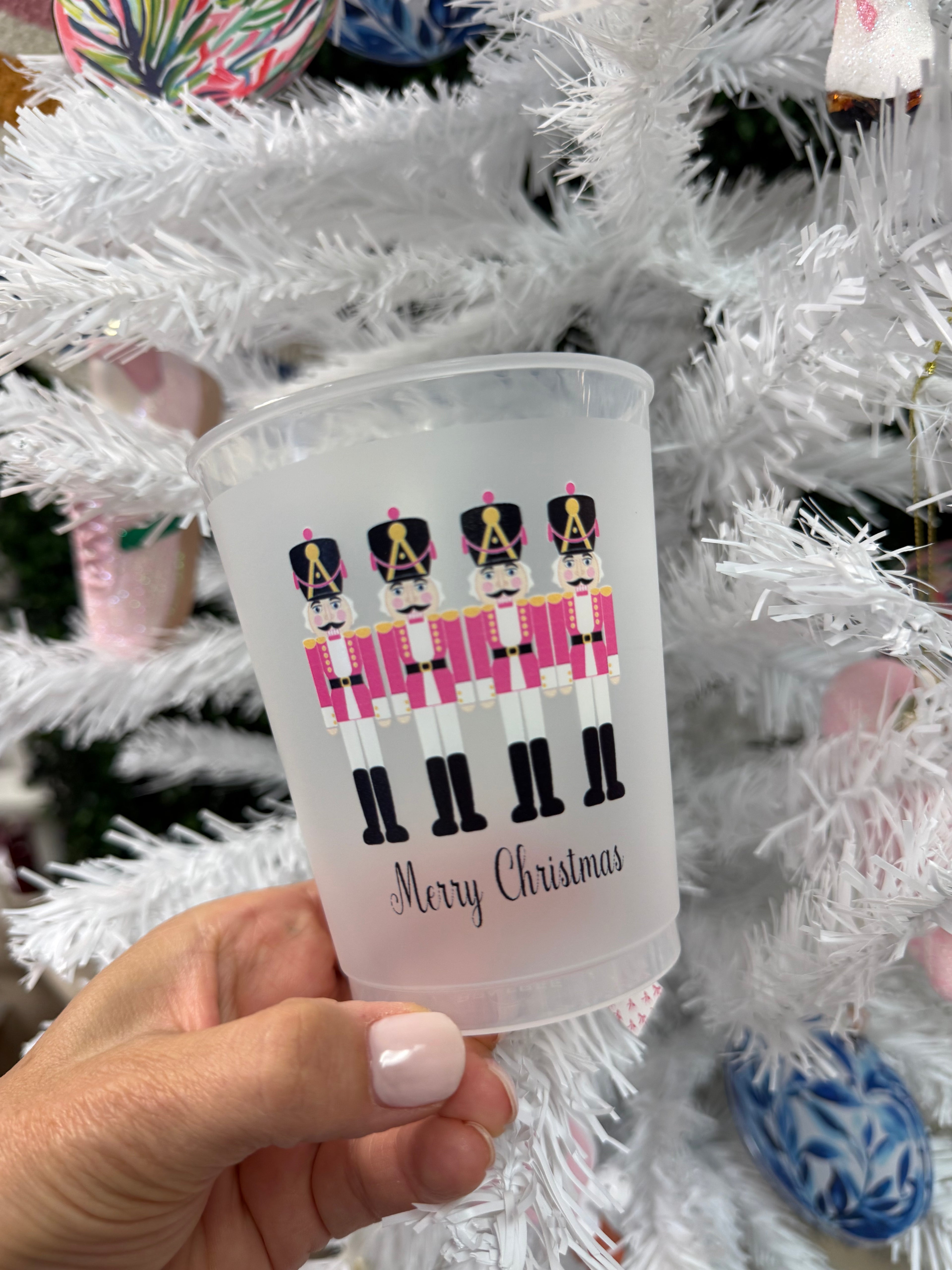 Christmas Holiday Frost Flex Cup set of 8