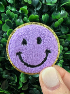 Smilie Face Chenille Patches