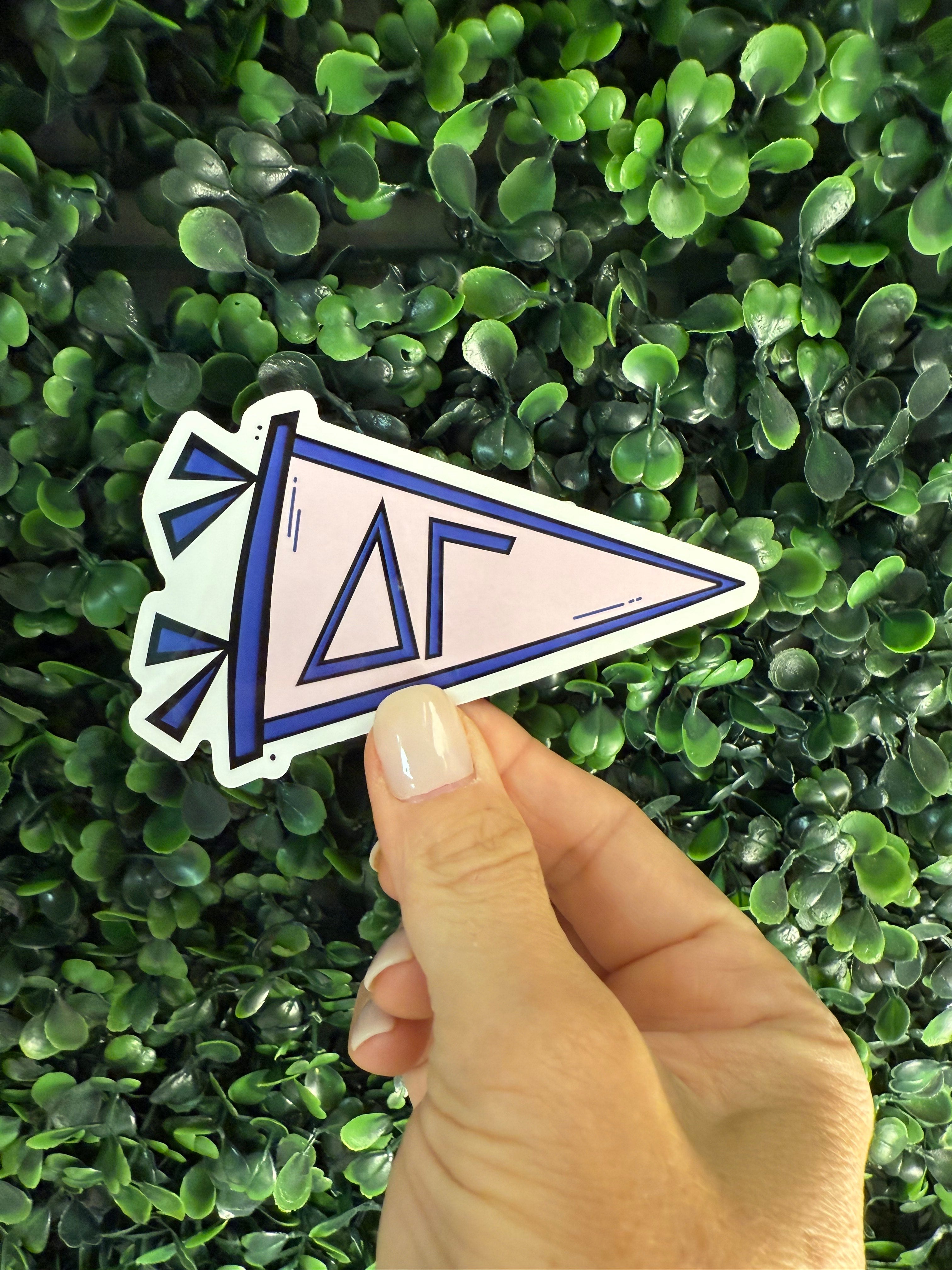 Sorority Sticker Pennant Decal