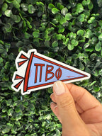 Sorority Sticker Pennant Decal