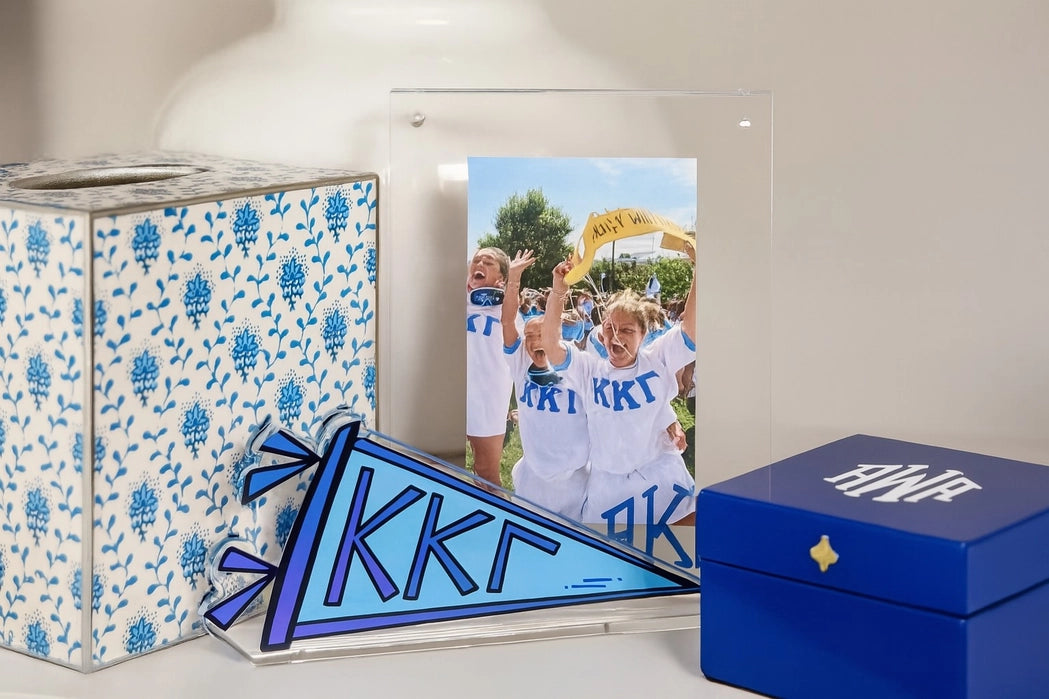 Kappa Kappa Gamma Sorority Acrylic Shelfie Dorm Decor