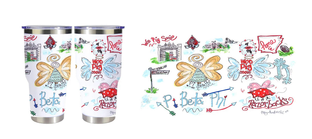 Pi Beta Phi Tumbler ~ Alpha Chapter University of Arkansas