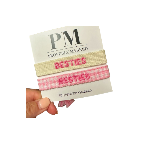 Best Friends Woven Bracelets Besties