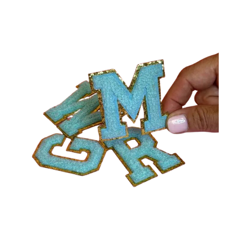 Mint Chenille Varsity Letter Single