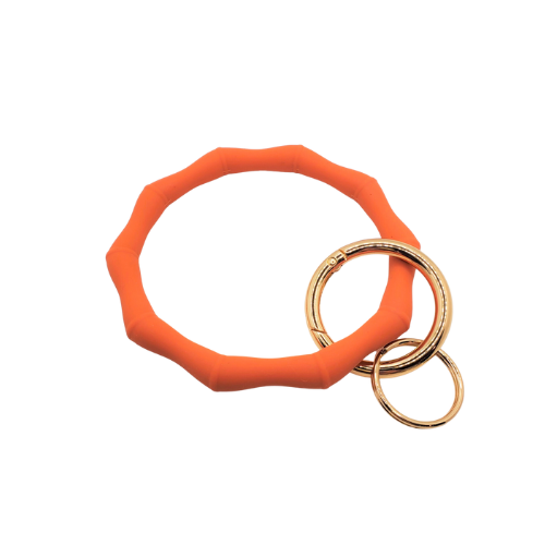 Silicone Bamboo Keychain
