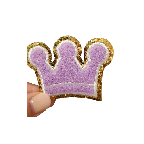 Crown Chenille Patch Princess