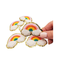 Rainbow with Clouds Chenille Patch
